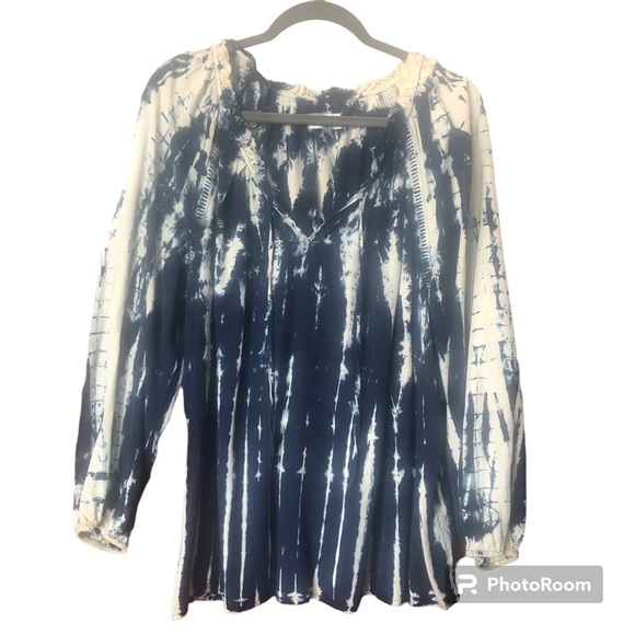 Knox Rose Tie Dye Hippie Boho Festival Coastal Crochet Top XXL - Picture 6 of 16